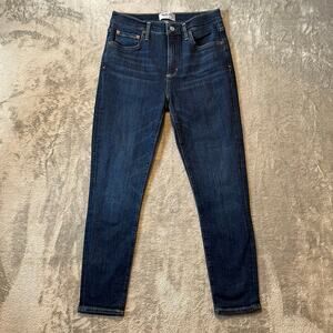 Agolde‎ Sophie High Rise Skinny Crop Dark Wash Jeans Size 27 Style A018 1044
